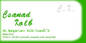 csanad kolb business card